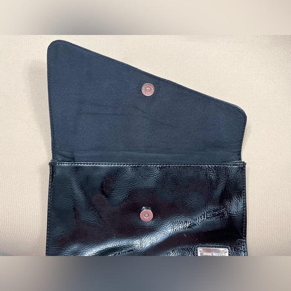 Nine West Black Patent Leather Clutch - Picture 3 of 3